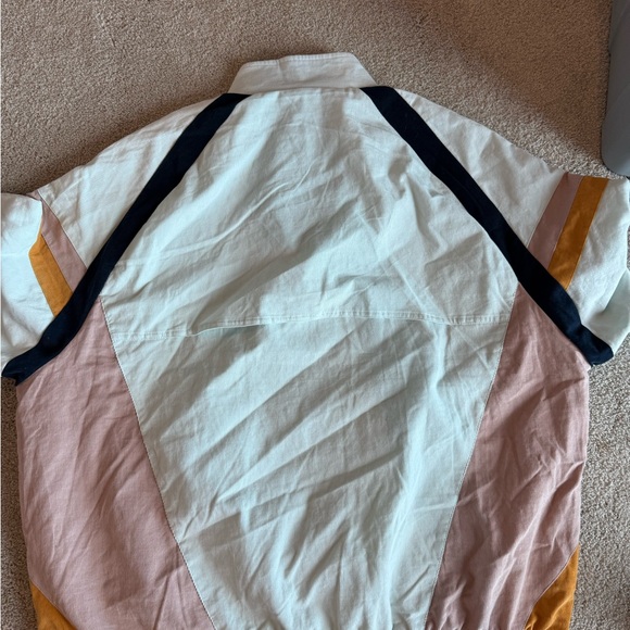 Kith Men’s Cream and Blue Quarter zip - Picture 5 of 7